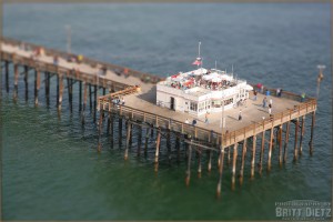 Tilt-Shift image of the Balboa Beach Pier