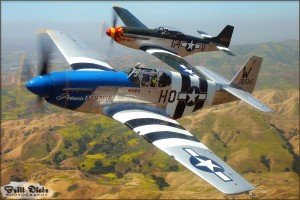 North American P-51C and P-51D Mustangs