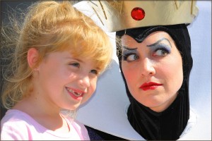 The Evil Queen and a little guest