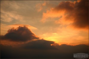Spectacular Cloud Sunset - Flight from Orlando to Atlanta 2008