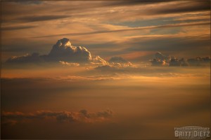 Spectacular Cloud Sunset - Flight from Orlando to Atlanta 2008