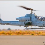 An AH-1W Cobra lands at MCAS Miramar