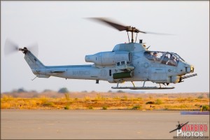 An AH-1W Cobra lands at MCAS Miramar