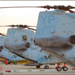 HHM-163 CH-45E Sea Knights sit lined up at MCAS Miramar