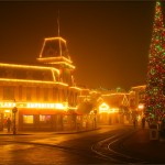 Fog rolls into Disneyland in California - December 13, 2010