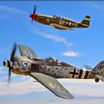 Focke-Wulf FW-190 A8-N and P-51C Mustang