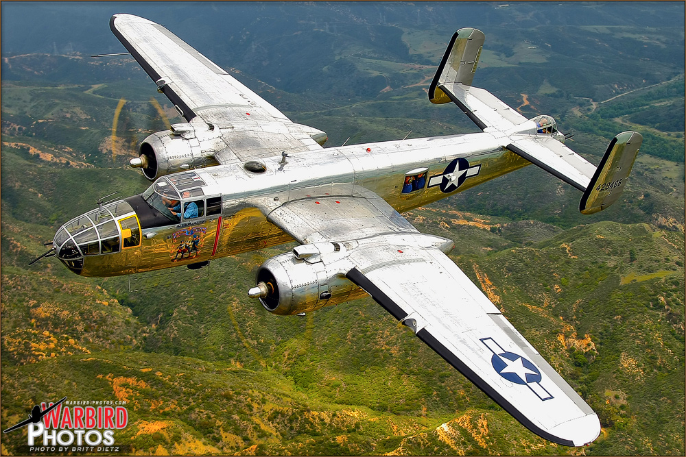 Air to Air Shoot: North American B-25J Mitchell