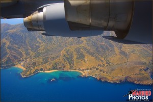 March ARB Media Ride - C-17 over Catalina Island