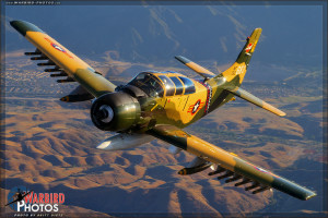 A-1E Skyraider Air to Air Photoshoot - Planes of Fame Airshow 2014
