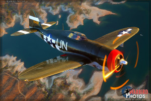 P-47G Thunderbolt Air to Air Photoshoot - Planes of Fame Airshow 2014