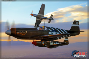 P-51 Mustang formation Air to Air Photoshoot - Planes of Fame Airshow 2014