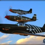 P-51 Mustang formation Air to Air Photoshoot - Planes of Fame Airshow 2014