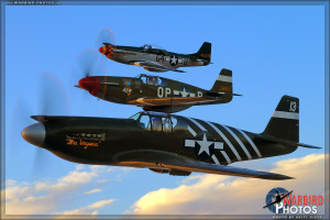 P-51 Mustang formation Air to Air Photoshoot - Planes of Fame Airshow 2014