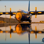 USN Blue Angels' 'Fat Albert' C-130 Hercules at the LA County Airshow 2014