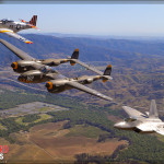USAF Heritage Flight Air to Air Photoshoot - Planes of Fame Airshow 2014
