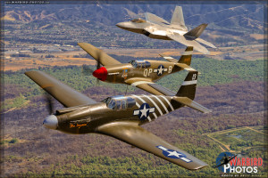 USAF Heritage Flight - Planes of Fame 2015