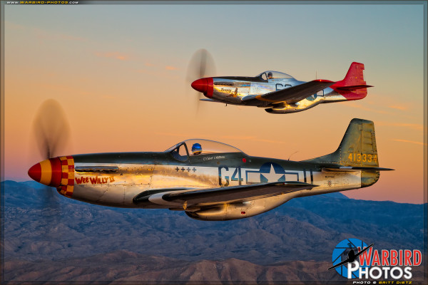 P-51D Mustangs 'Wee Willy II' & 'Bunny'