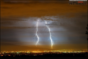 Lightning over Riverside County