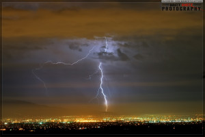 Lightning over Riverside County