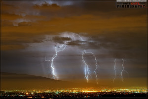 Lightning over Riverside County