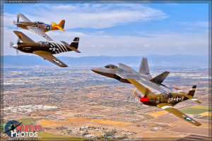 USAF Heritage Flight - Planes of Fame 2015