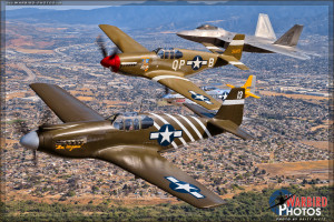 USAF Heritage Flight - Planes of Fame 2015